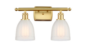 Brookfield - 2 Light - 16 inch - Satin Gold - Bath Vanity Light (516-2W-SG-G441-LED)