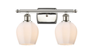 Norfolk - 2 Light - 16 inch - Polished Nickel - Bath Vanity Light (516-2W-PN-G461-6)
