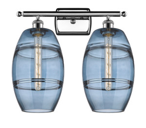 Vaz - 2 Light - 18 inch - Polished Chrome - Bath Vanity Light (516-2W-PC-G557-8BL)