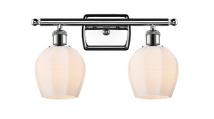 Norfolk - 2 Light - 16 inch - Polished Chrome - Bath Vanity Light (516-2W-PC-G461-6)