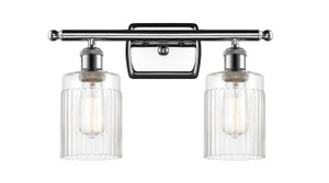 Hadley - 2 Light - 15 inch - Polished Chrome - Bath Vanity Light (516-2W-PC-G342-LED)