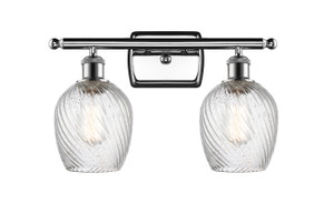 Salina - 2 Light - 16 inch - Polished Chrome - Bath Vanity Light (516-2W-PC-G292)