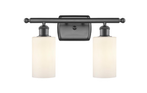 Clymer - 2 Light - 14 inch - Oil Rubbed Bronze - Bath Vanity Light (516-2W-OB-G801-LED)