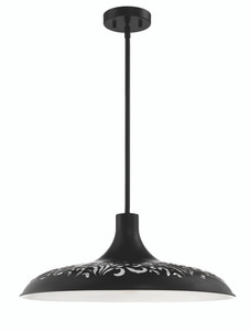 Pocco 1 Light Pendant in Flat Black (P965FB1) Pocco 1 Light Pendant in Flat Black (P965FB1)