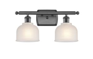 Dayton - 2 Light - 16 inch - Oil Rubbed Bronze - Bath Vanity Light (516-2W-OB-G411-LED)