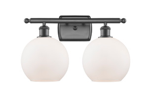 Athens - 2 Light - 18 inch - Oil Rubbed Bronze - Bath Vanity Light (516-2W-OB-G121-8-LED)