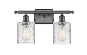 Cobbleskill - 2 Light - 15 inch - Oil Rubbed Bronze - Bath Vanity Light (516-2W-OB-G112-LED)