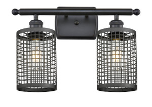 Nestbrook - 2 Light - 15 inch - Matte Black - Bath Vanity Light (516-2W-BK-M18-BK)