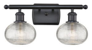 Ithaca - 2 Light - 16 inch - Matte Black - Bath Vanity Light (516-2W-BK-G555-6CL)