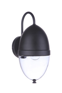 Sivo 1 Light Medium Outdoor Wall Lantern in Midnight (ZA3524-MN)