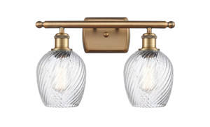 Salina - 2 Light - 16 inch - Brushed Brass - Bath Vanity Light (516-2W-BB-G292)