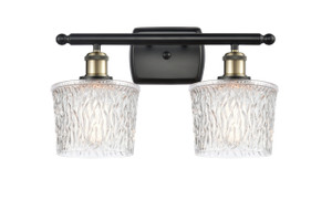 Niagara - 2 Light - 17 inch - Black Antique Brass - Bath Vanity Light (516-2W-BAB-G402-LED)