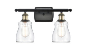 Ellery - 2 Light - 15 inch - Black Antique Brass - Bath Vanity Light (516-2W-BAB-G392-LED)