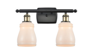 Ellery - 2 Light - 15 inch - Black Antique Brass - Bath Vanity Light (516-2W-BAB-G391-LED)