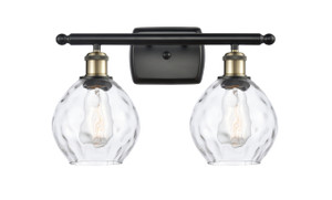 Waverly - 2 Light - 16 inch - Black Antique Brass - Bath Vanity Light (516-2W-BAB-G362-LED)