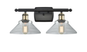 Orwell - 2 Light - 18 inch - Black Antique Brass - Bath Vanity Light (516-2W-BAB-G132-LED)