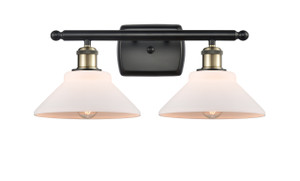 Orwell - 2 Light - 18 inch - Black Antique Brass - Bath Vanity Light (516-2W-BAB-G131-LED)