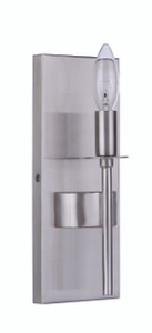 Encompass 1 Light Medium Outdoor Wall Lantern in Satin Aluminum (ZA4214-SA)