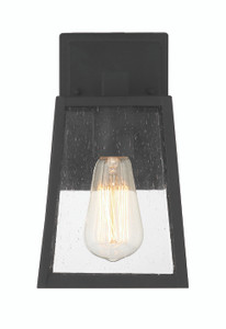 Dunn 1 Light Small Outdoor Wall Lantern in Textured Black (ZA4304-TB)