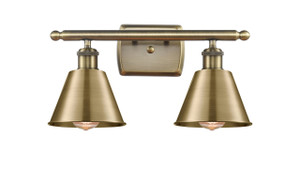 Smithfield - 2 Light - 17 inch - Antique Brass - Bath Vanity Light (516-2W-AB-M8-LED)