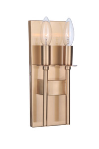 Larrson 2 Light Wall Sconce in Brushed Polished Nickel (54362-BNK) Larrson 2 Light Wall Sconce in Brushed Polished Nickel (54362-BNK)