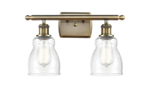 Ellery - 2 Light - 15 inch - Antique Brass - Bath Vanity Light (516-2W-AB-G394-LED)