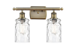 Candor - 2 Light - 15 inch - Antique Brass - Bath Vanity Light (516-2W-AB-G352-LED)