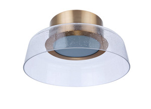 Centric 10.5" LED Flushmount in Satin Brass (55180-SB-LED)