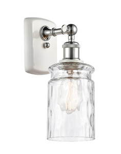 Candor - 1 Light - 5 inch - White Polished Chrome - Sconce (516-1W-WPC-G352-LED)