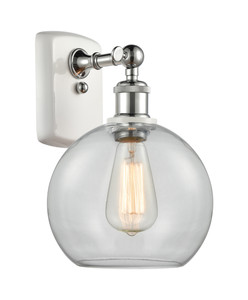 Athens - 1 Light - 8 inch - White Polished Chrome - Sconce (516-1W-WPC-G122-LED)