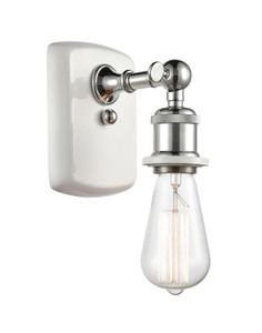 Bare Bulb - 1 Light - 5 inch - White Polished Chrome - Sconce (516-1W-WPC)