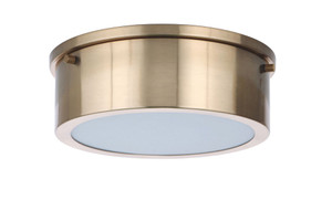 Fenn 1 Light 9" LED Flushmount in Satin Brass (X6709-SB-LED) Fenn 1 Light 9" LED Flushmount in Satin Brass (X6709-SB-LED)