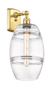 Vaz - 1 Light - 8 inch - Satin Gold - Sconce (516-1W-SG-G557-8CL)