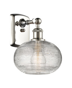 Ithaca - 1 Light - 8 inch - Polished Nickel - Sconce (516-1W-PN-G555-8CL)
