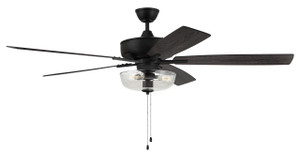 60" Super Pro Fan in Flat Black with Blades and Light Kit (S101FB5-60FBGW) 60" Super Pro Fan in Flat Black with Blades and Light Kit (S101FB5-60FBGW)