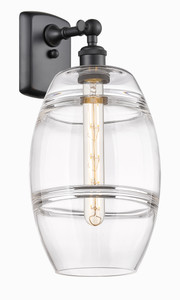 Vaz - 1 Light - 8 inch - Matte Black - Sconce (516-1W-BK-G557-8CL)