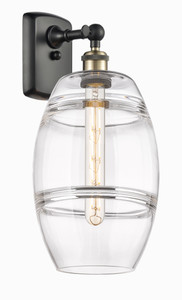 Vaz - 1 Light - 8 inch - Black Antique Brass - Sconce (516-1W-BAB-G557-8CL)