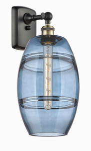 Vaz - 1 Light - 8 inch - Black Antique Brass - Sconce (516-1W-BAB-G557-8BL)