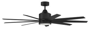 Champion 60" 9-Blade Indoor/Outdoor (Damp) Ceiling Fan in Flat Black w/ Flat Black Blades; Light Kit Included (optional) (CHP60FB9) Champion 60" 9-Blade Indoor/Outdoor (Damp) Ceiling Fan in Flat Black w/ Flat Black Blades; Light Kit Included (optional) (CHP60FB9)