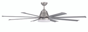 72" Wingtip Ceiling Fan in Brushed Polished Nickel (WTP72BNK8)