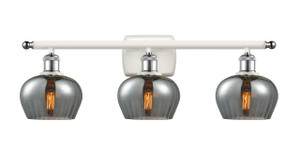Fenton - 3 Light - 27 inch - White Polished Chrome - Bath Vanity Light (516-3W-WPC-G93)