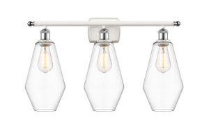 Cindyrella - 3 Light - 27 inch - White Polished Chrome - Bath Vanity Light (516-3W-WPC-G652-7)