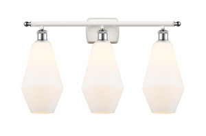 Cindyrella - 3 Light - 27 inch - White Polished Chrome - Bath Vanity Light (516-3W-WPC-G651-7)