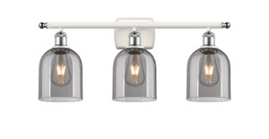 Bella - 3 Light - 26 inch - White Polished Chrome - Bath Vanity Light (516-3W-WPC-G558-6SM)