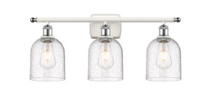 Bella - 3 Light - 26 inch - White Polished Chrome - Bath Vanity Light (516-3W-WPC-G558-6SDY)