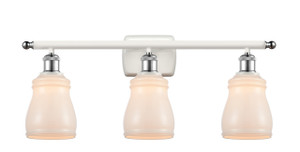 Ellery - 3 Light - 25 inch - White Polished Chrome - Bath Vanity Light (516-3W-WPC-G391-LED)