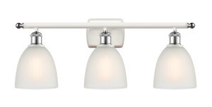 Castile - 3 Light - 26 inch - White Polished Chrome - Bath Vanity Light (516-3W-WPC-G381-LED)