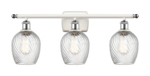 Salina - 3 Light - 26 inch - White Polished Chrome - Bath Vanity Light (516-3W-WPC-G292-LED)