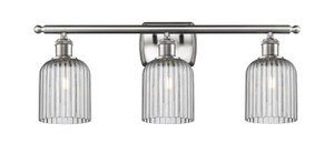 Bridal Veil - 3 Light - 25 inch - Brushed Satin Nickel - Bath Vanity Light (516-3W-SN-G559-5SM)