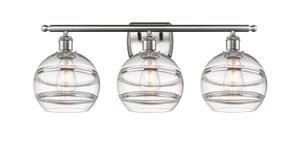 Rochester - 3 Light - 28 inch - Brushed Satin Nickel - Bath Vanity Light (516-3W-SN-G556-8CL)